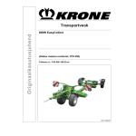 Krone BA Transportwagen SWW X-Disc Mode d'emploi