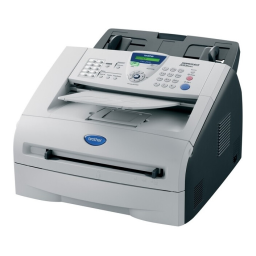 Brother FAX-2920 Monochrome Laser Fax Manuel utilisateur | Fixfr