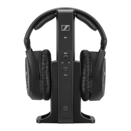 Sennheiser RS 175-U Casque audio ou écouteurs sans fil / Bluetooth Manuel du propriétaire | Fixfr