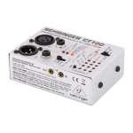 Behringer CT100 Manuel utilisateur