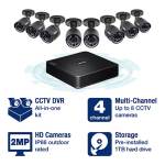 Trendnet RB-TV-DVR104K 4-Channel HD CCTV DVR Surveillance Kit Manuel utilisateur