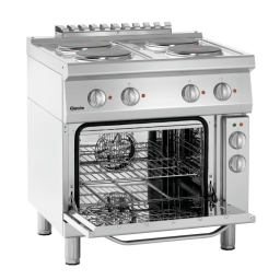 Bartscher 286225 Electric range 700, B800, 4PL, EBO Mode d'emploi | Fixfr