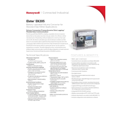 Manuel EK205 - Convertisseur de volume état Elster | Fixfr