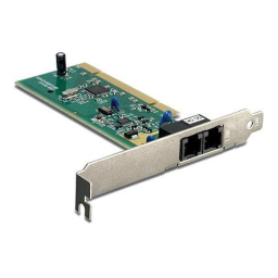 Trendnet TFM-PCIV92A 56K (V.92) High Speed Internal PCI Data/Fax/TAM Modem Manuel utilisateur | Fixfr