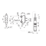 Baumer O200.GR-GW1J.72NV/E026 Diffuse sensor Fiche technique