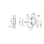 Baumer O200.GL-PV1T.72CV/F040 Diffuse sensor Fiche technique