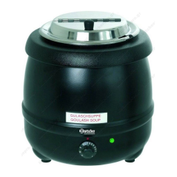 Bartscher 100061 Soup kettle Economic, 9L, black Mode d'emploi | Fixfr