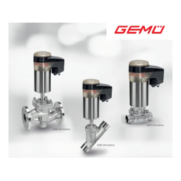 GEMÜ eSyDrive 539 Vanne : Notice d'utilisation + Chat IA | Fixfr