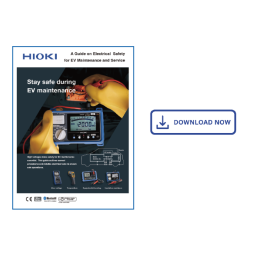 Hioki EV MAINTENANCE TEST TOOL Manuel utilisateur | Fixfr