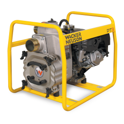 Wacker Neuson PT3H Self Priming Trash Pump Manuel utilisateur | Fixfr