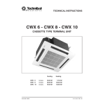 TECHNIBEL 387106054 Unit&Atilde;&copy;s terminales type cassette Guide d'installation