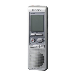 Sony ICD-B300 Manuel du propriétaire | Fixfr